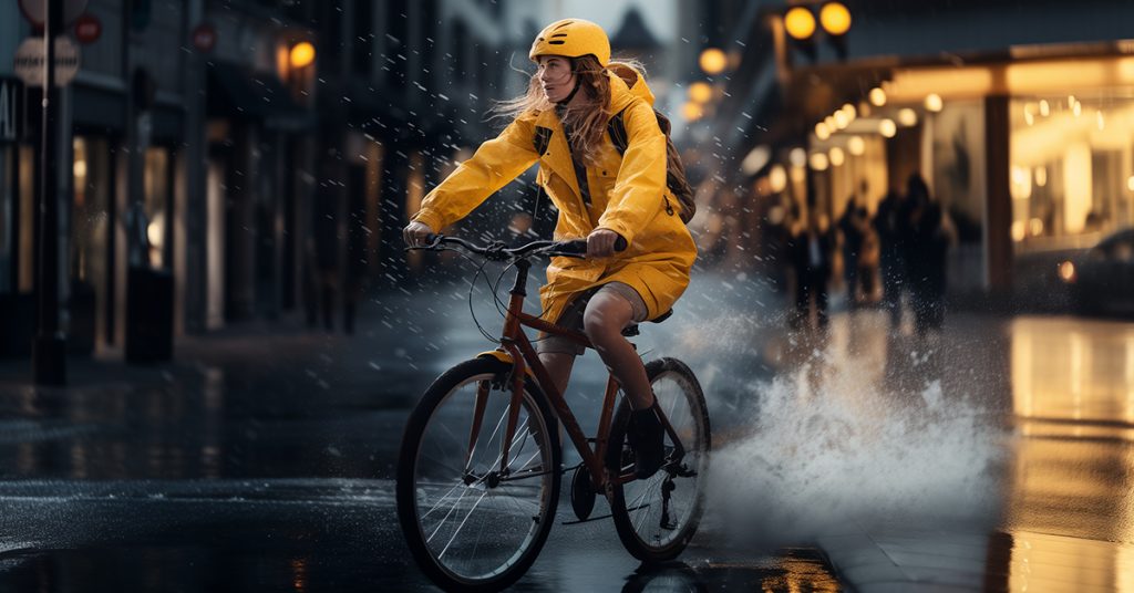 Biciklizés esős időben vagy sötétben? Ezekre figyelj a biztonság érdekében