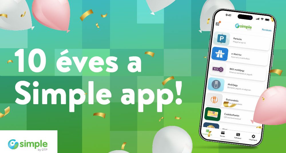 10 éves a Simple app